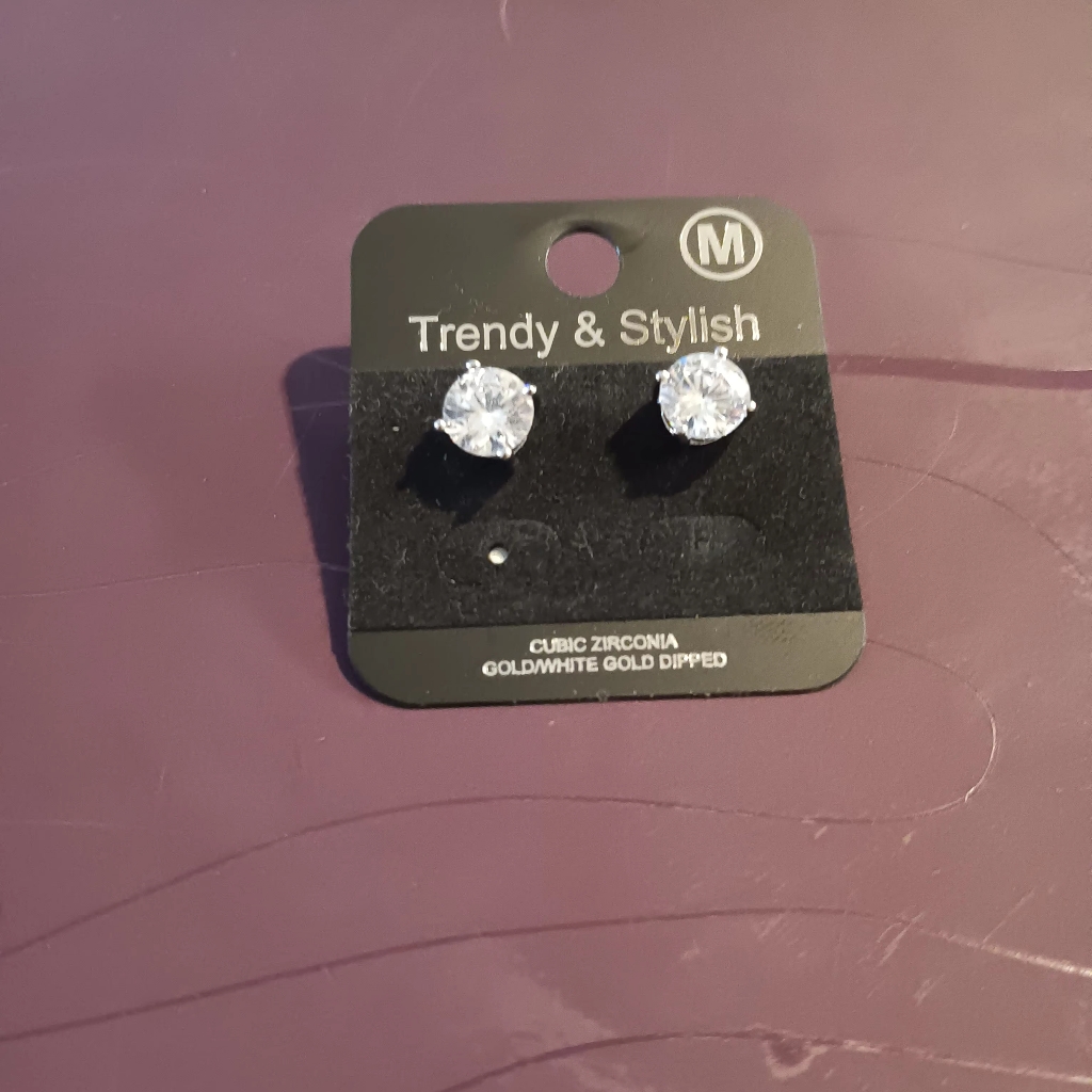1ct Extra Fine Cz Hypoallergenic Earrings